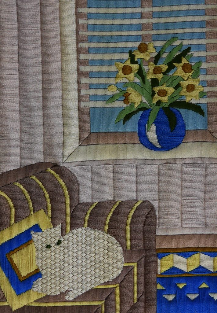 Cat on Chair 13 x 18