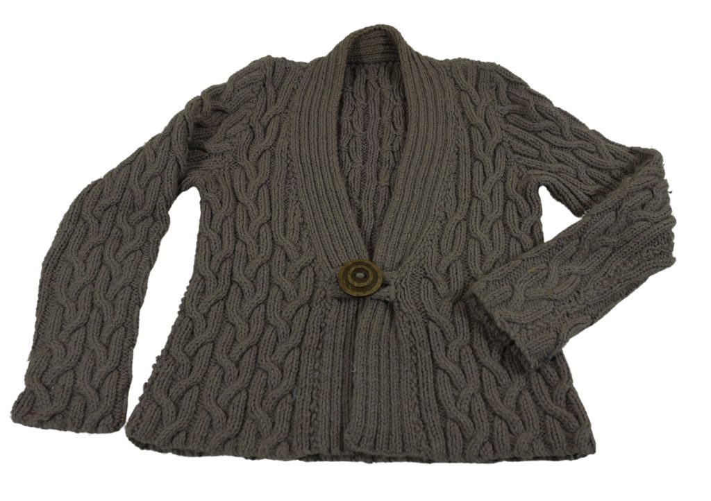 Chocolate Cable Wrap Cardigan