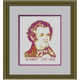 Schubert and Liszt Cross Stitch Patterns